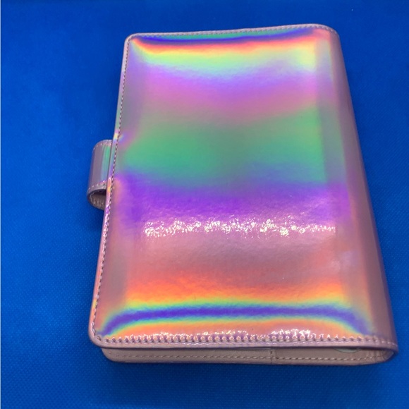 6 Ring Mini Binder Holographic Pink - Picture 2 of 4